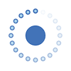Logo advanced biolab service, vereinfachte Abbildung einer Zentrifuge oder auch als Symbol für unseren Rundumservice zu sehen.
